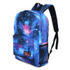 Brilliant Cosmos Print Unisex School Shopping Travel Portable Backpack