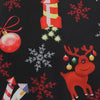 Christmas Print Three Qaurter Sleeve Dress