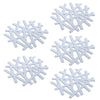 Table Insulation Pad Snowflake Heat-resistant Placemat Hollow Casserole Mat 5pcs