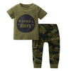 Short Sleeve T-shirt Camouflage Trousers Children Suit