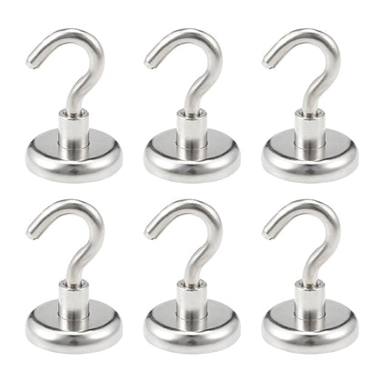 6PCS SNE32L Heavy Duty Neodymium Magnetic Hook for Hanging