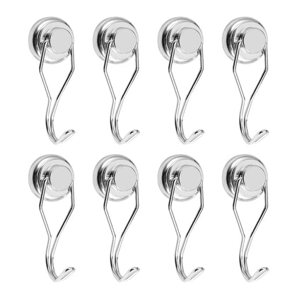 8PCS SNG25L Swivel Swing Neodymium Magnetic Hook for Hanging