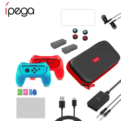 iPEGA PG - 9182 18-in-1 Controller Pack Tempered Film Card Box Earphones USB for Switch