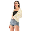 Hollow Loose Knit Cardigan Women Sweater