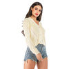 Hollow Loose Knit Cardigan Women Sweater