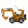 8075E 2.4G Remote Control Colorful Flash Light Simulation RC Excavator Truck Toy Gift