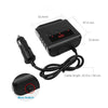 TR12 Delayed Three Car Cigarette Lighter With A Display Switching Voltage Charging Car Cigarette Lighter 100W 4USB