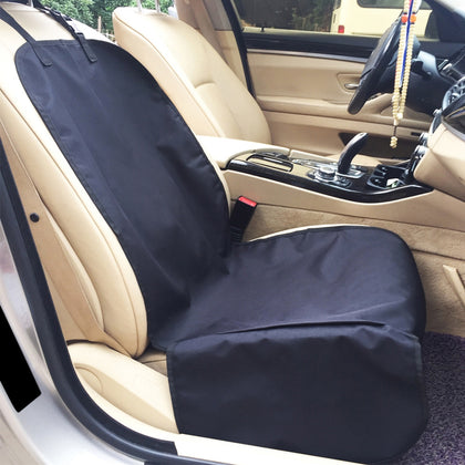 Car Front Passenger Water-resistant Pet Dog Seat Cushion with Small Side Panels