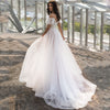 Bohemian Spaghetti Strap Wedding Lace Dress Design Short Ruffles Bridal A Line See-Through Gown