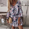 2022 Summer Beach Loose Ruffles Dresses For Women Plus Size Femme Robe