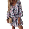 2022 Summer Beach Loose Ruffles Dresses For Women Plus Size Femme Robe